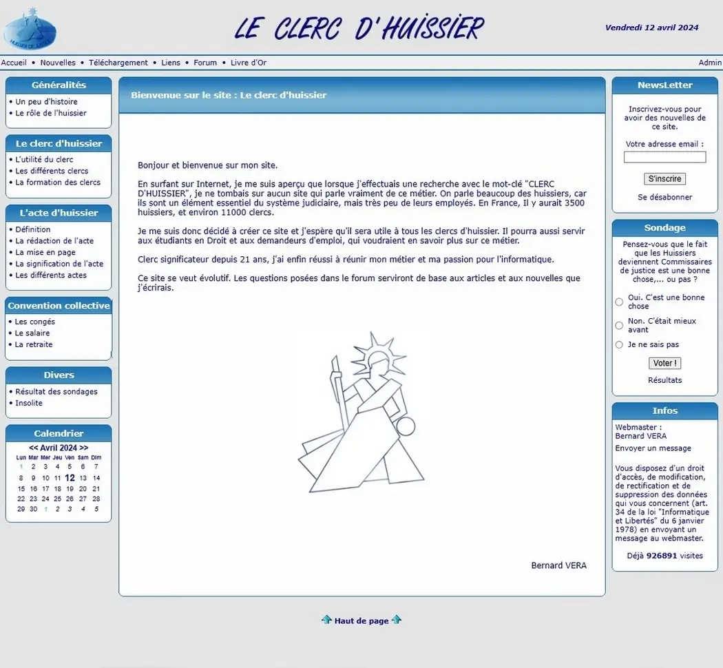 Image du site Le clerc d'huissier
