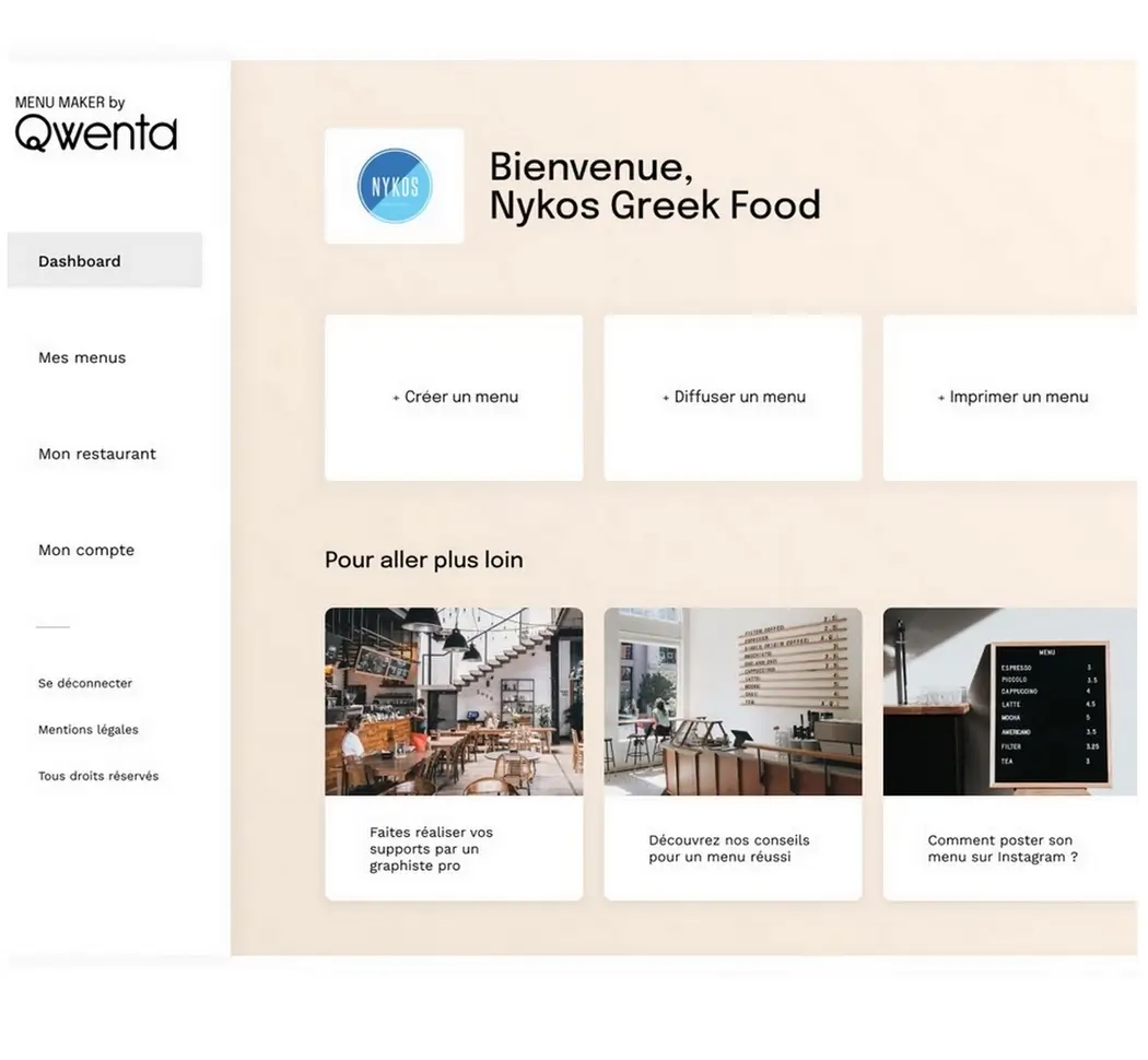 Image du site Menu Maker