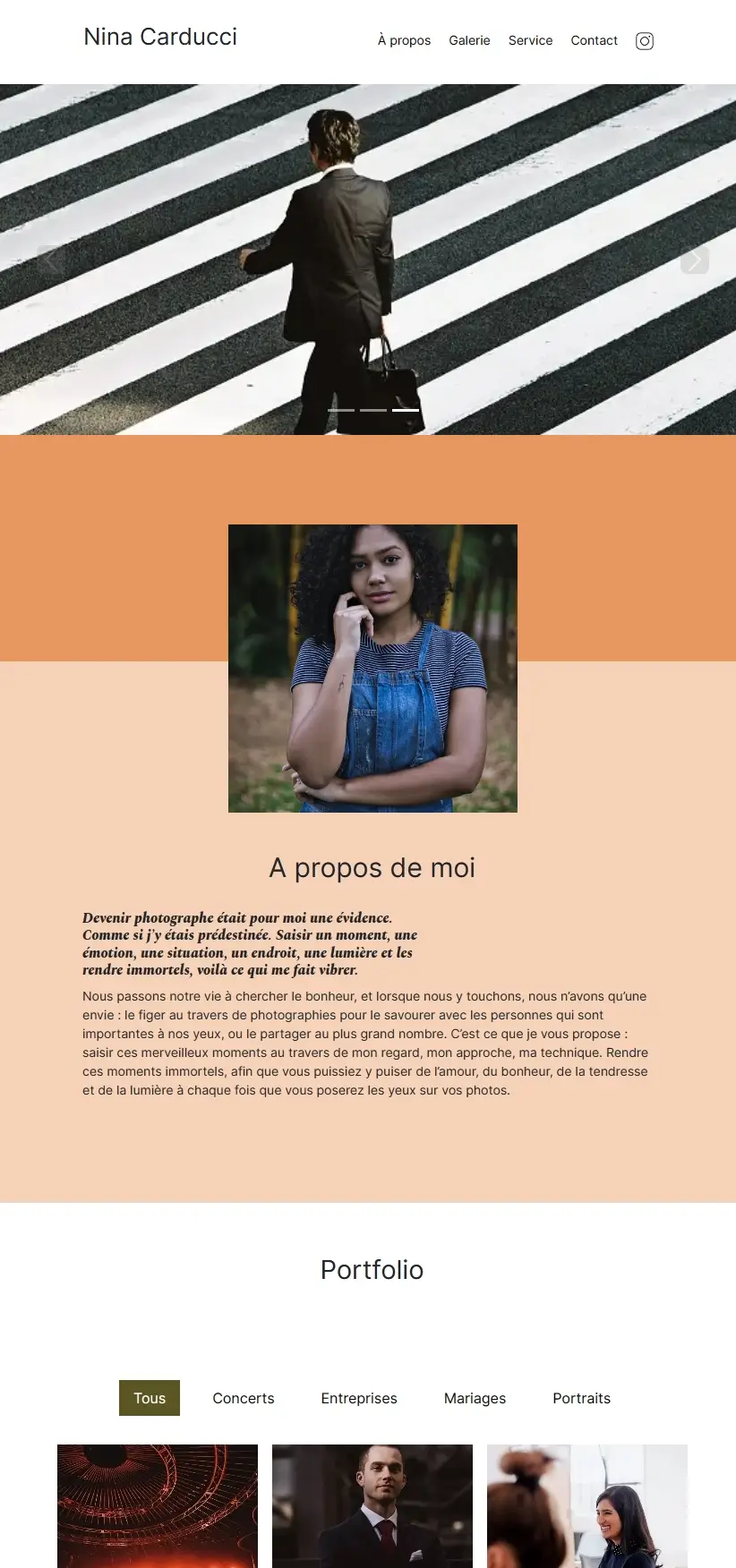 Image du site Nina Carducci