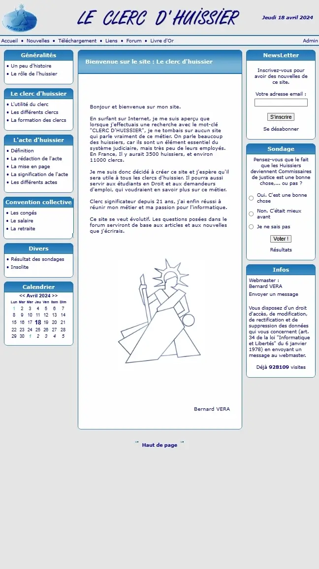 Image du site Le clerc d'huissier