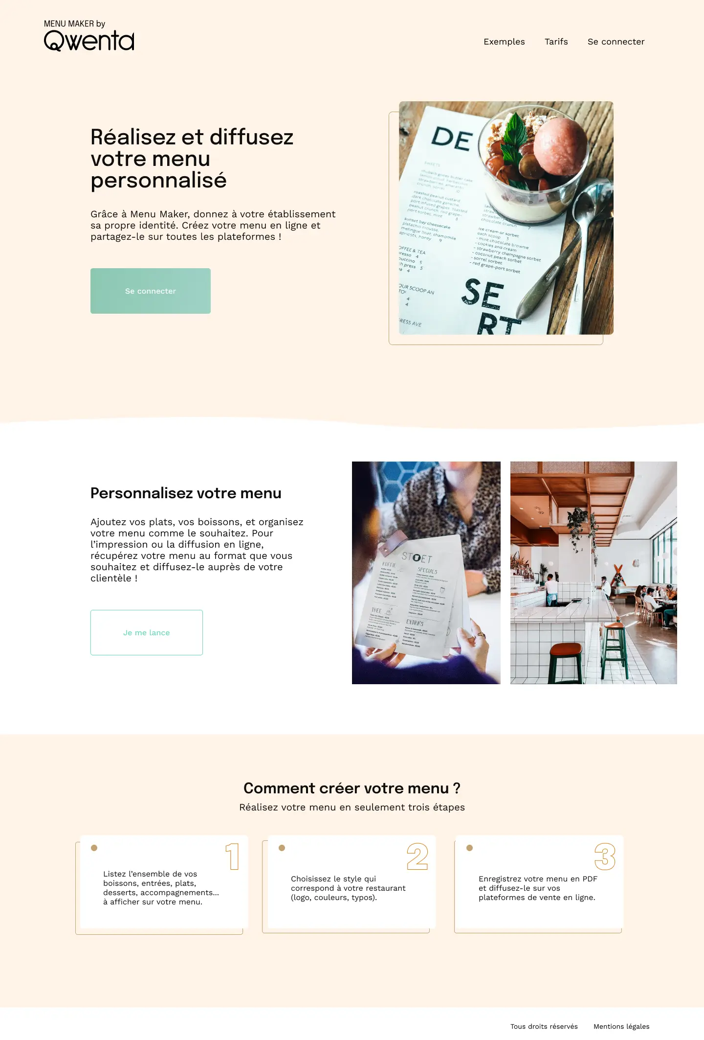 Image du site Menu Maker
